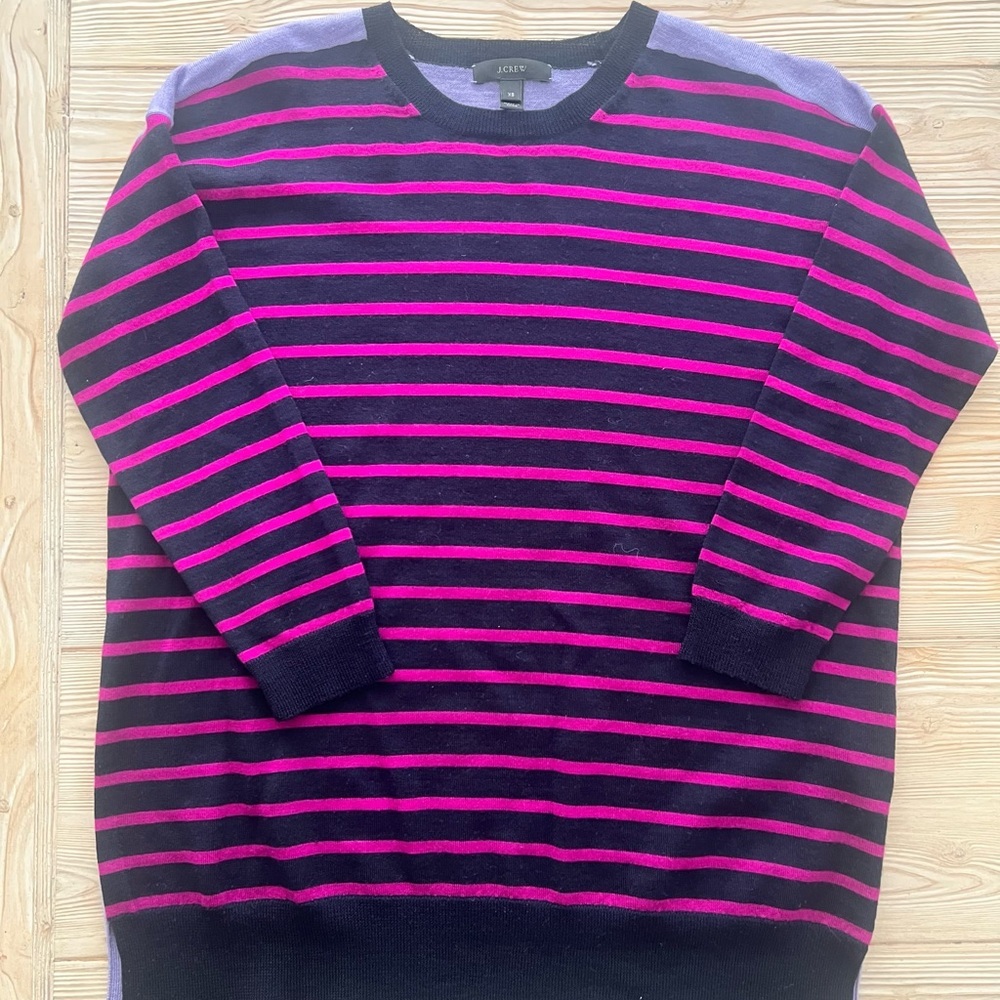 J.Crew Colorful Fall Stripe Merino Sweater – XS/S